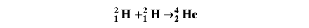 Reaktionsformel väte till helium